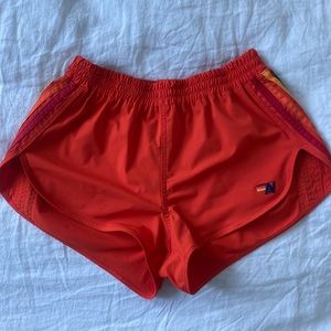 Aviator Nation 5 Stripe Shorts Orange - Some Faint lines.